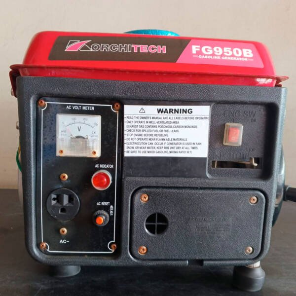 GENERADOR GASOLINA ABIERTO 0.9KW 110V 60HZ MONOFASICO M/2.5HP ALTERNADOR KORCHITEC SIN ATS A/M